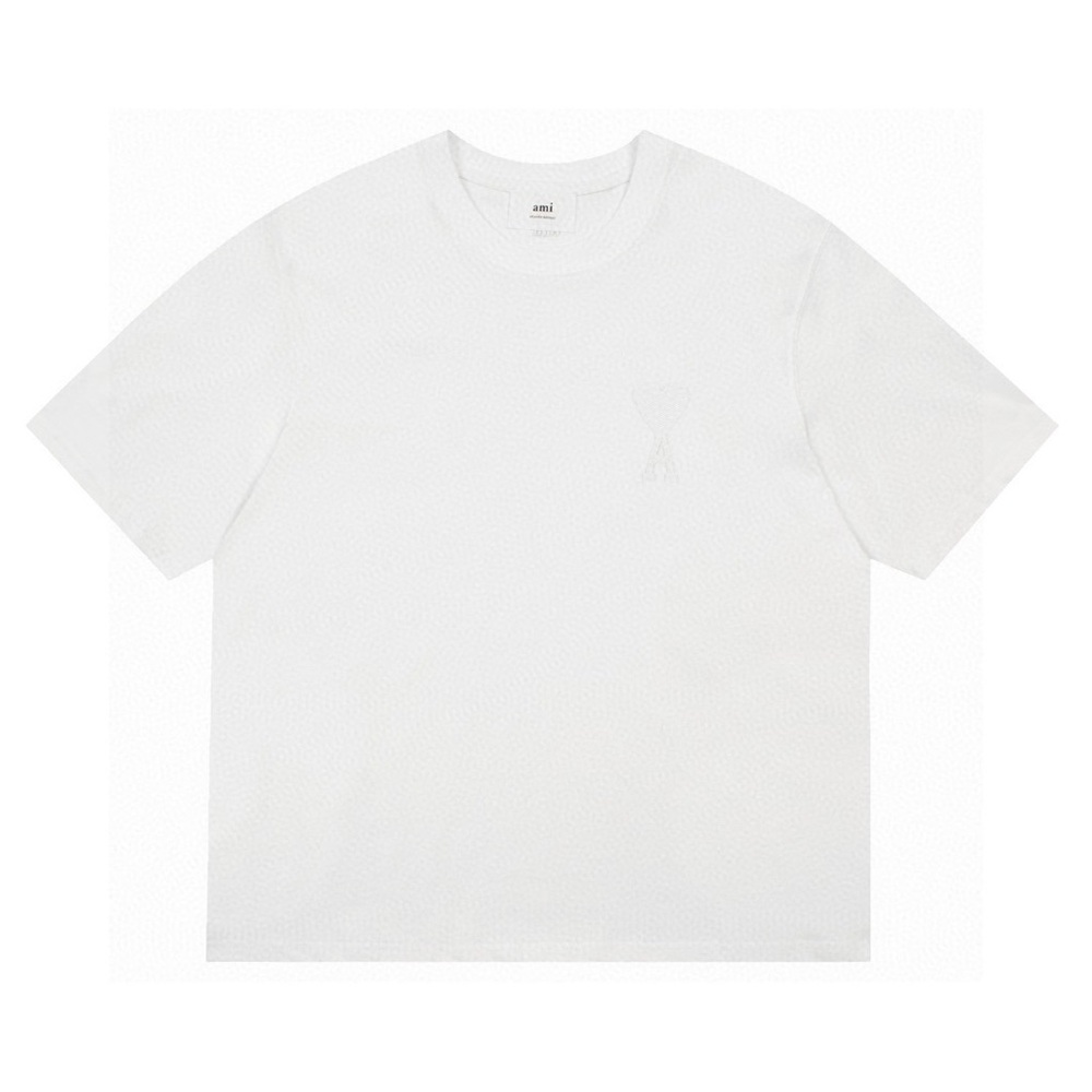 Ami White Short Sleeve Tee